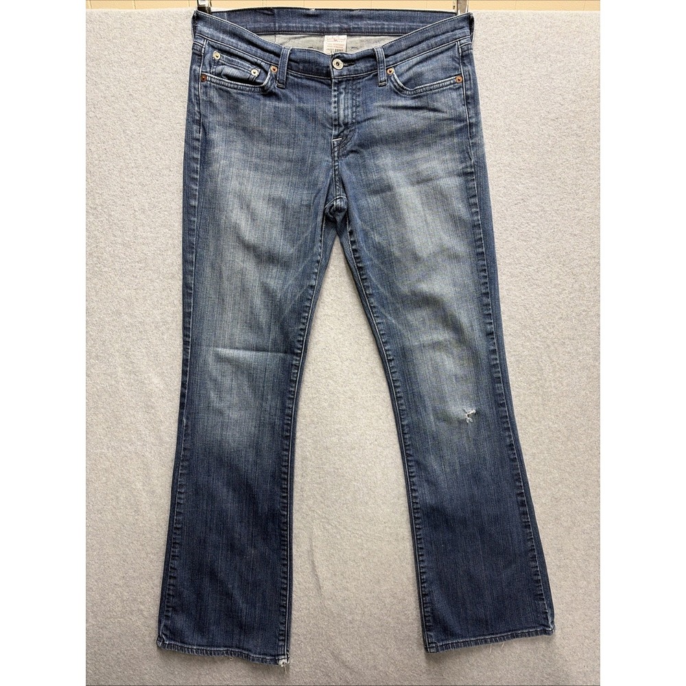 Lucky Brand Women's Jeans Size 28 (32x30) Sweet N Low Boot Cut Blue Denim Y2K